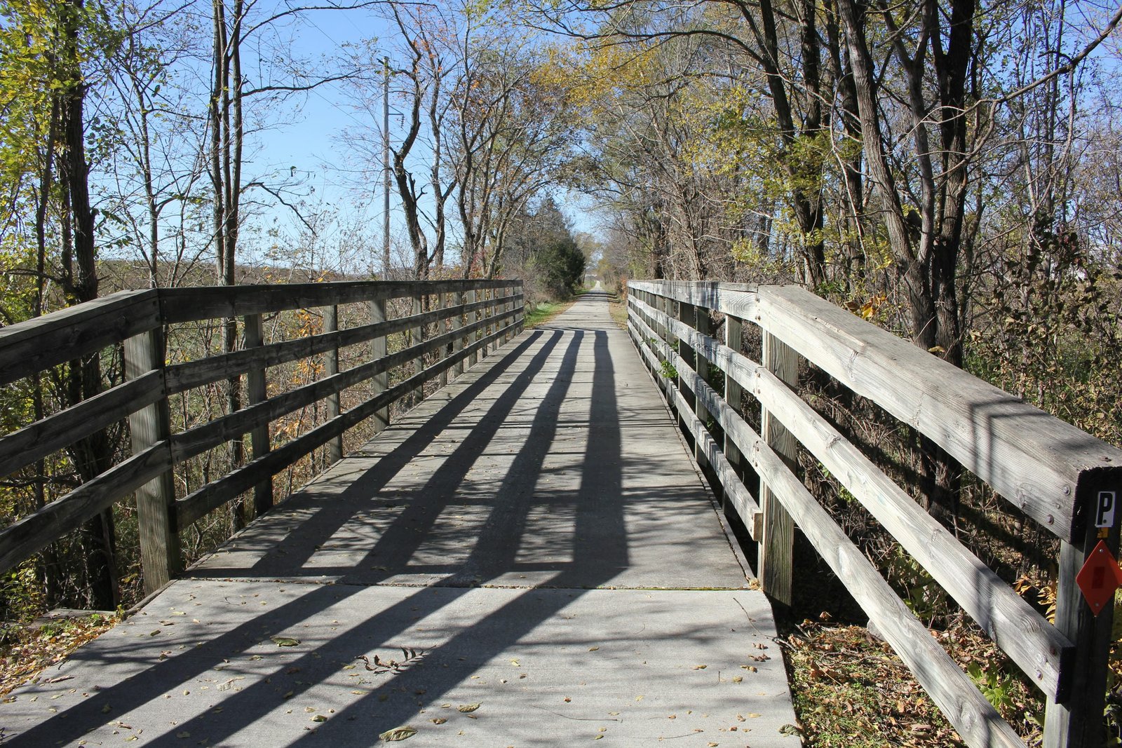Looking west